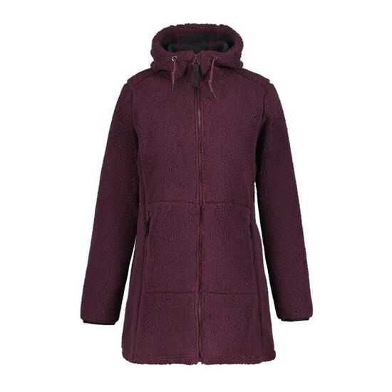 Icepeak Agra Fleecejacke für Damen mit verschließbaren Taschen und einer Kapuze
