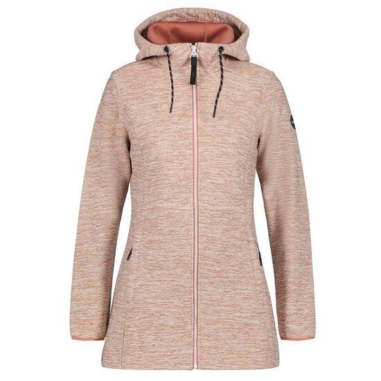 Icepeak Strickfleecejacke lang für Damen Alzey mit Kapuze