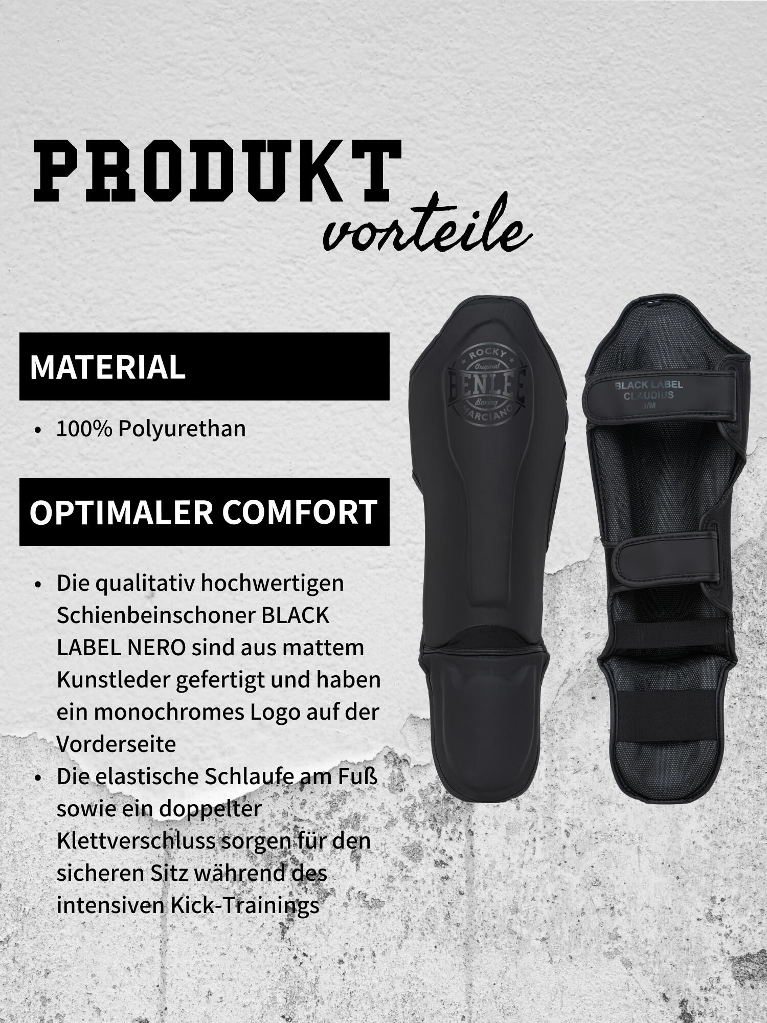 Protège-tibias Benlee Black Label Claudius 7/7