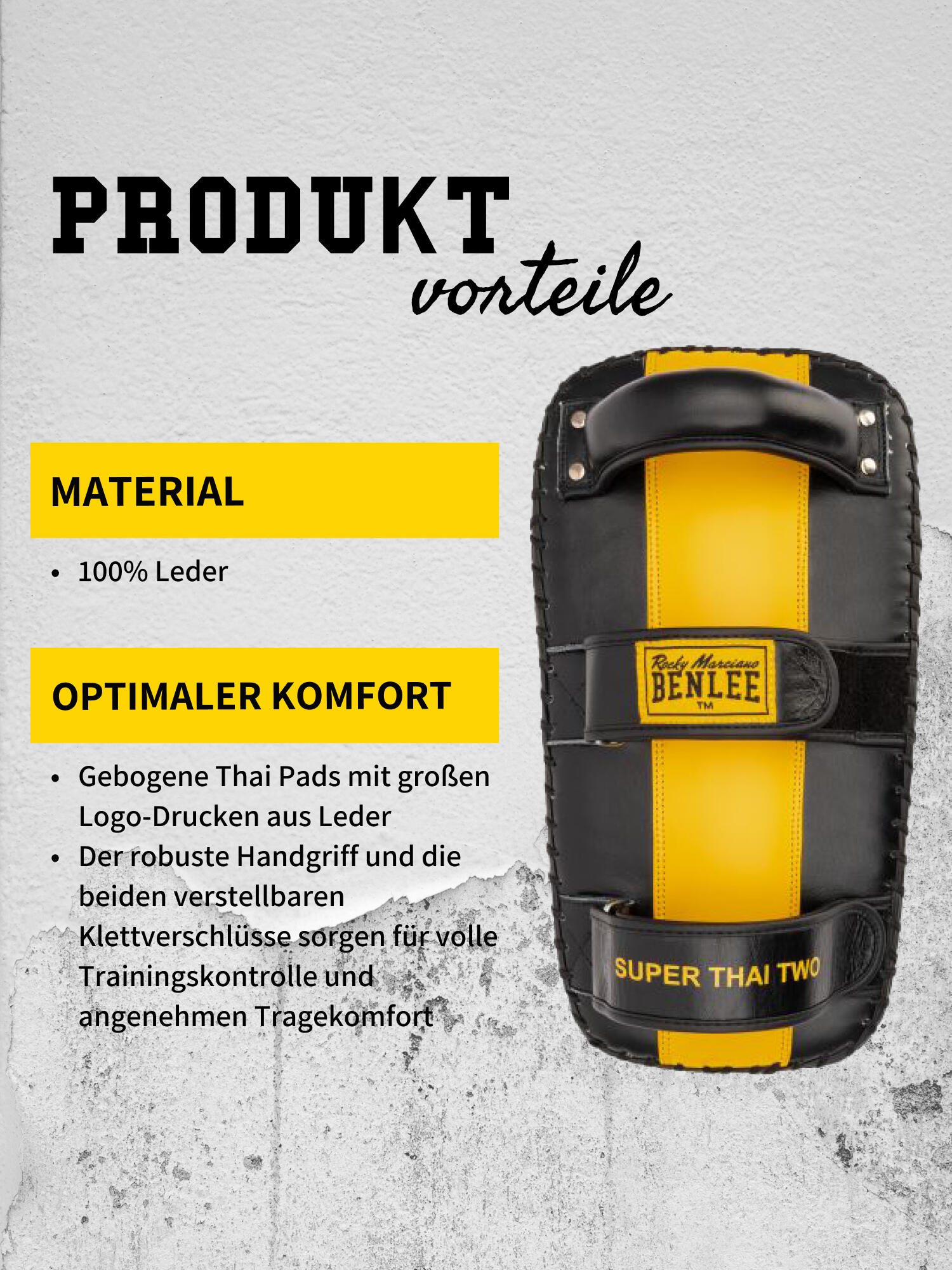 BENLEE Leren onderarmbeschermers (1 paar) SUPER THAI TWO 4/6