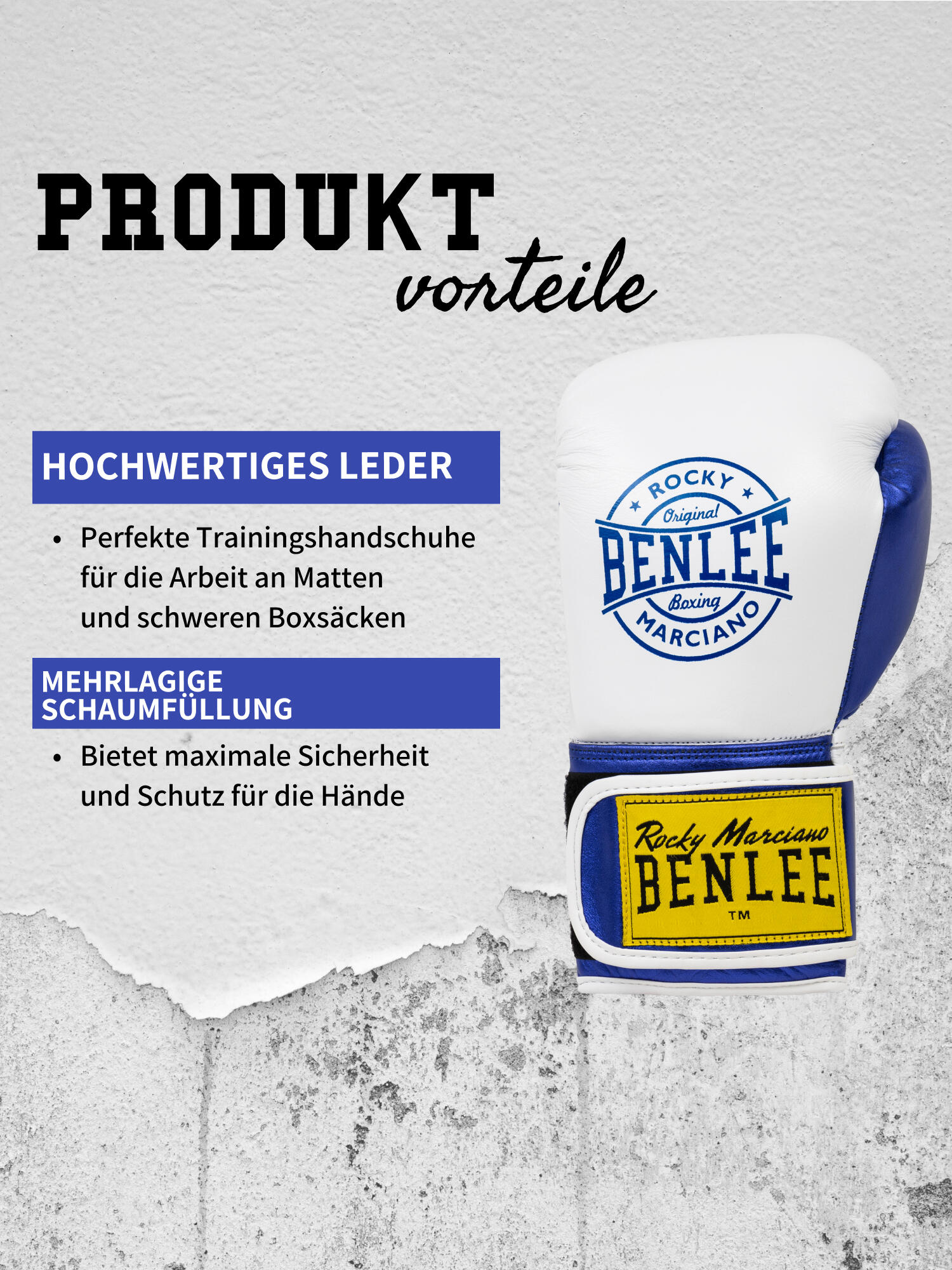 Gants de boxe entraînement enfant Benlee Metalshire 7/9