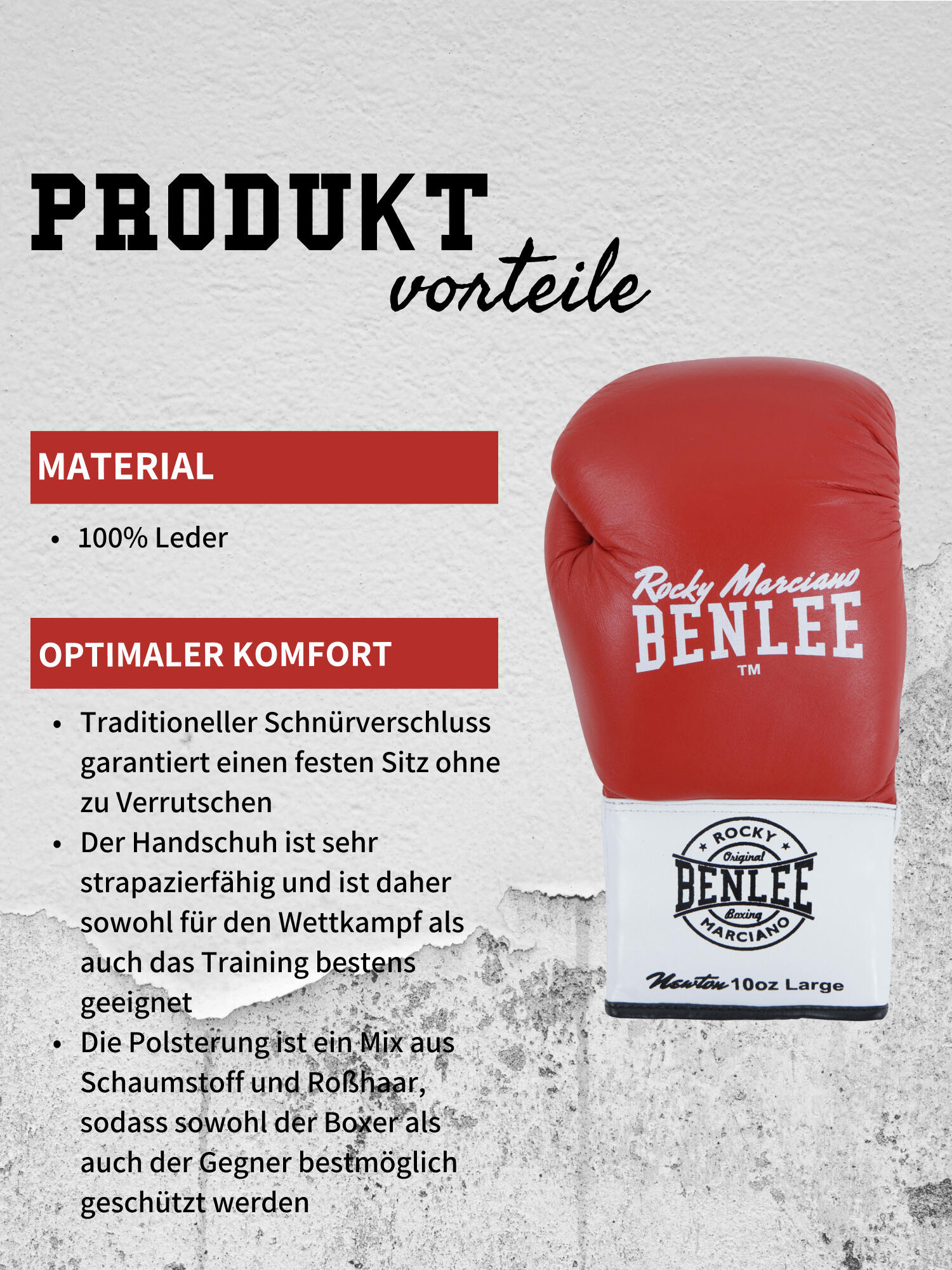 Guantes de boxeo para niños Benlee Newton 4/6