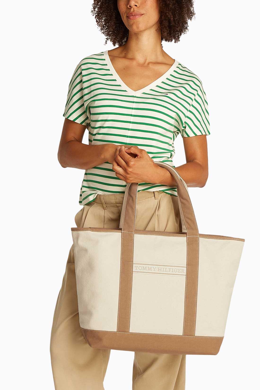 TOMMY HILFIGER Borsa da spiaggia in tela