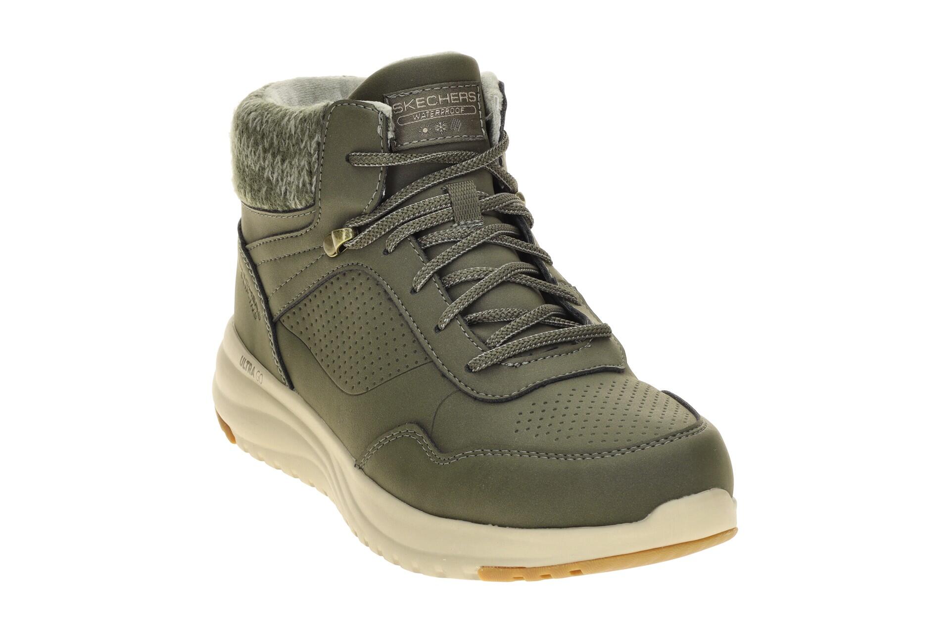 Skechers On-The-Go Mid Sneaker olive grün wasserdicht Slip Ins 144739 3/7
