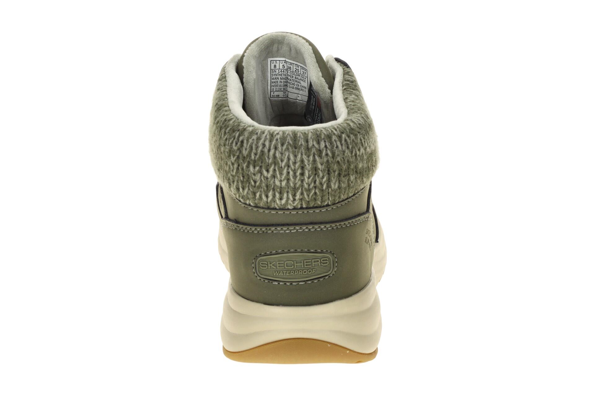 Skechers On-The-Go Mid Sneaker olive grün wasserdicht Slip Ins 144739 5/7