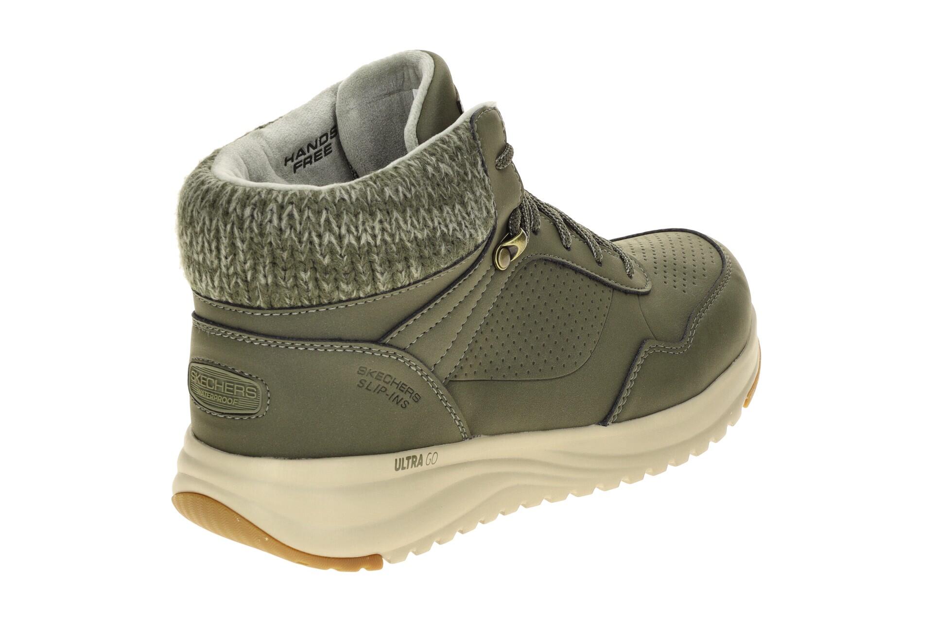 Skechers On-The-Go Mid Sneaker olive grün wasserdicht Slip Ins 144739 4/7