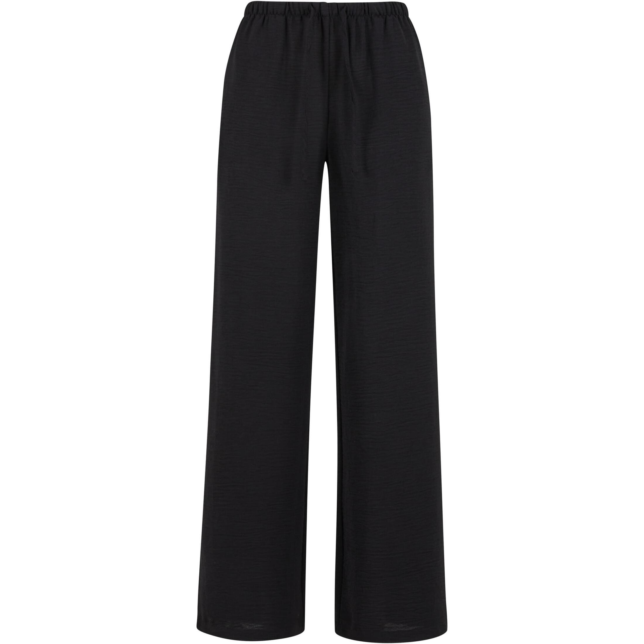 Urban Classics - Pantalon Large Femme Urban Classics Structured - Pantalons - Noir - Decathlon