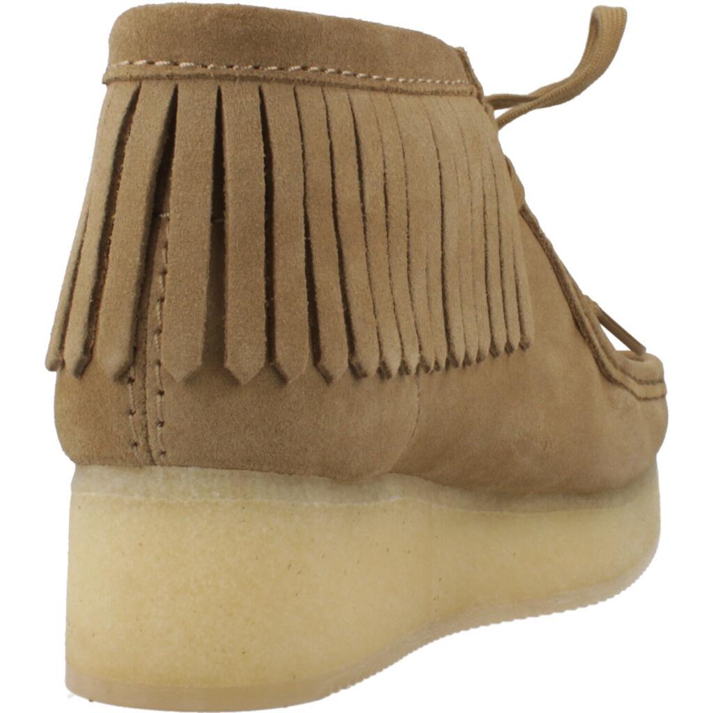 Clarks Originals Modelo Wbwedge Fringe Cor Castanho Claro 3/5