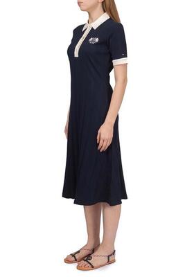 Abito polo donna a costine