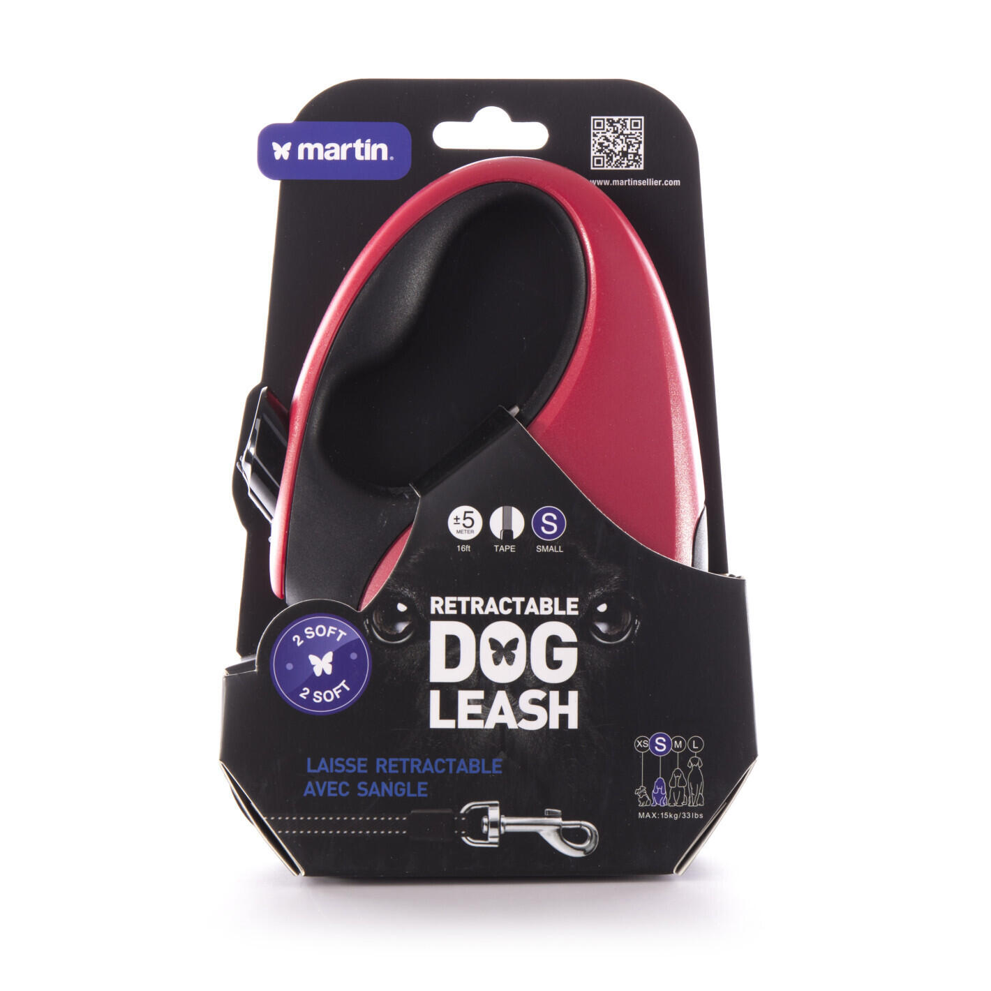 Laisse pour chien sangle Martin Sellier 2 Soft S 2/2