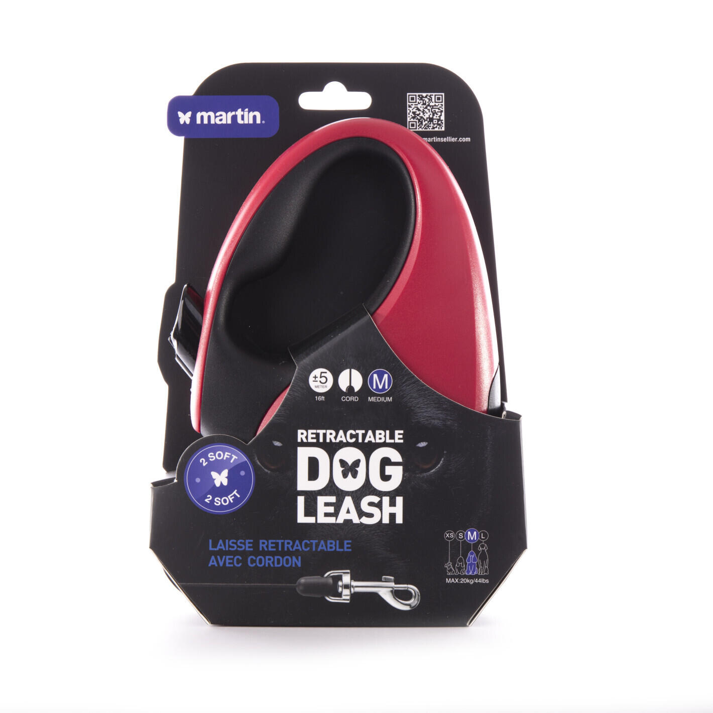 Laisse pour chien cordon Martin Sellier 2 Soft M 2/2