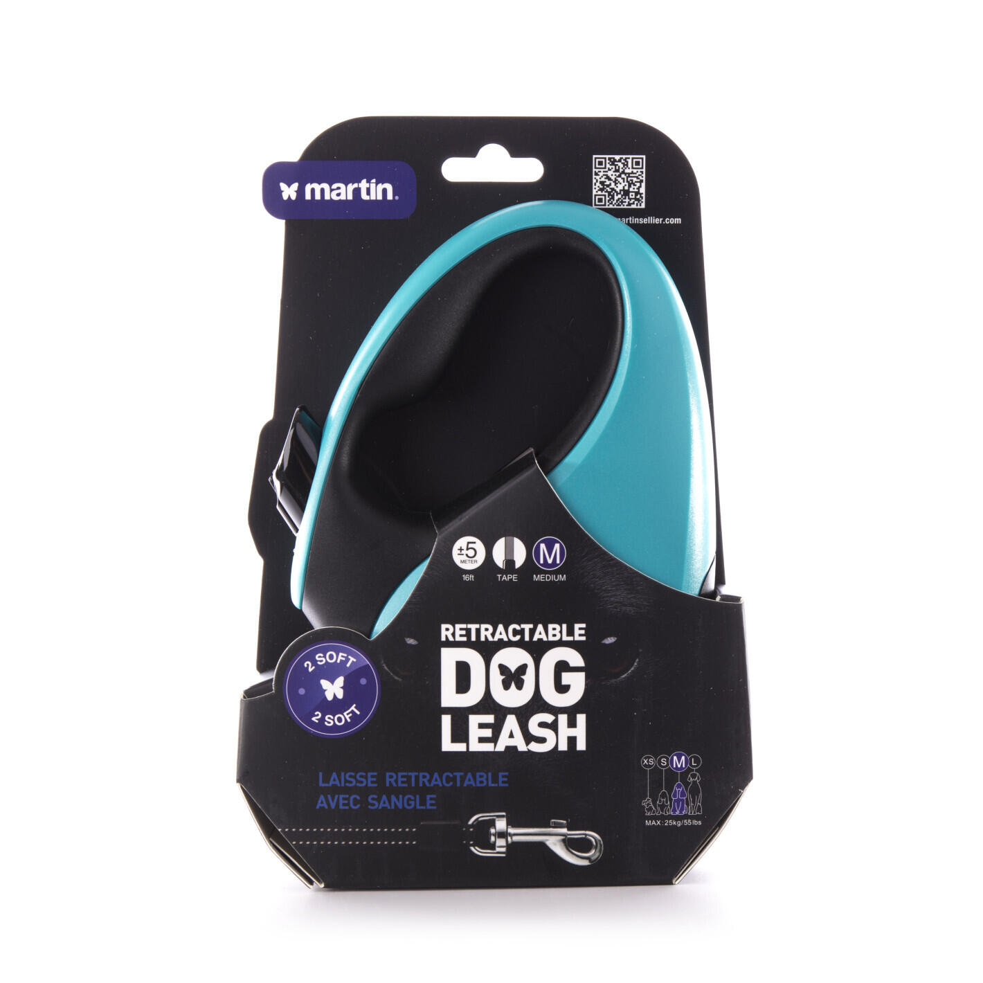 Laisse pour chien sangle Martin Sellier 2 Soft M 2/2