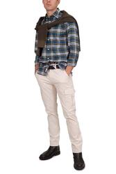 Pantaloni cargo uomo slimetichetta logo