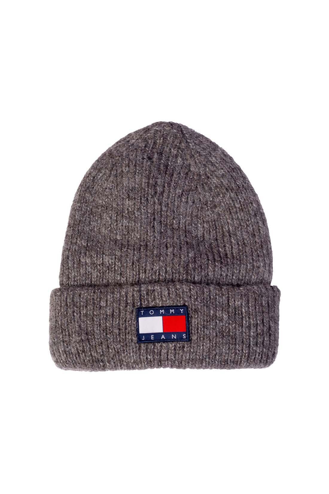 TOMMY HILFIGER Cuffia donna a costine con patch logo