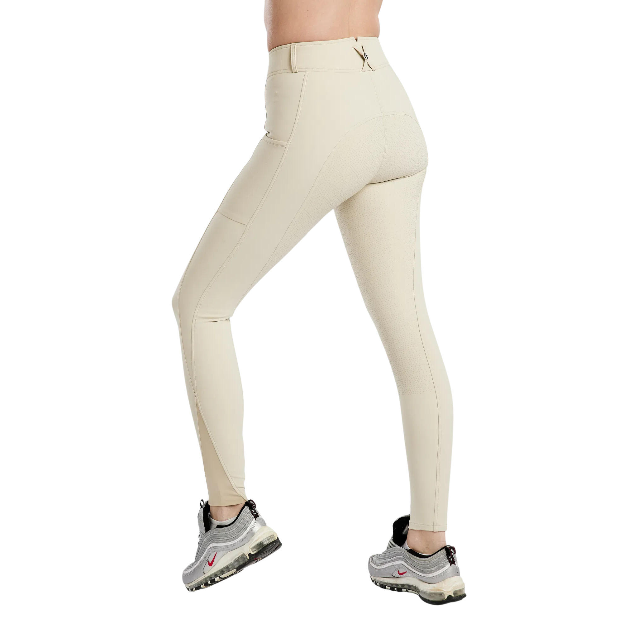 Damskie spodnie jeździeckie o pełnej przyczepności Montar Megan