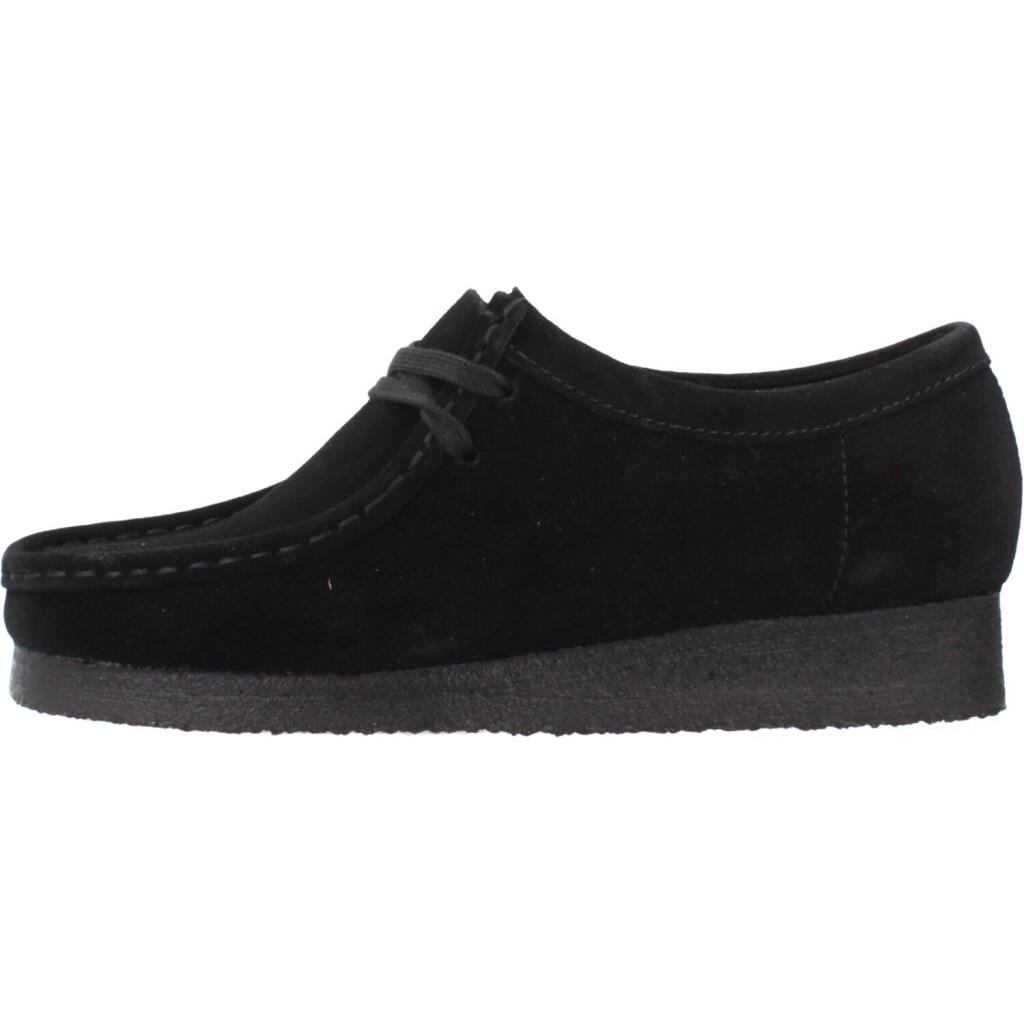 Chaussures à lacets Wallabee. Black Sde 2/5