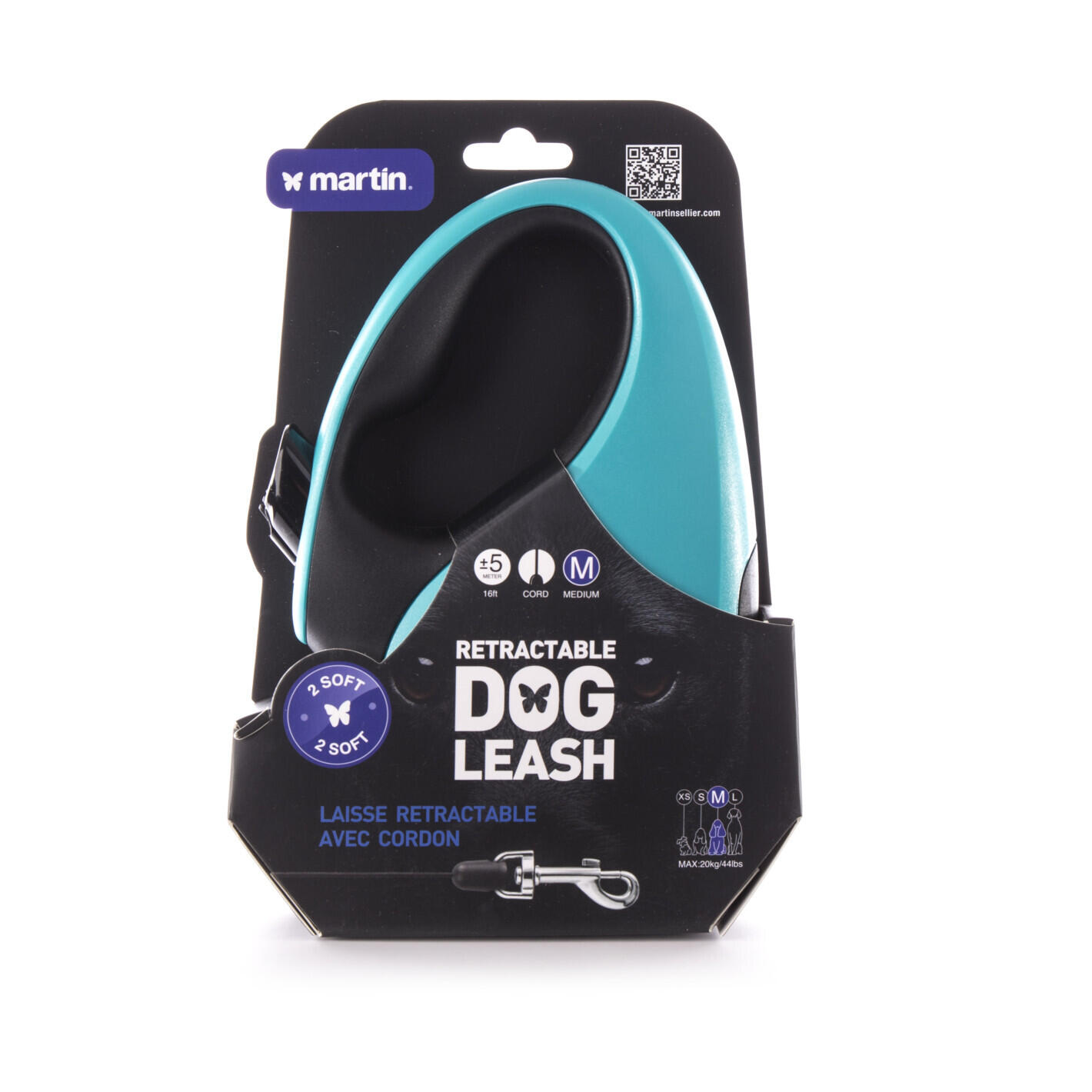 Laisse pour chien cordon Martin Sellier 2 Soft M 2/2