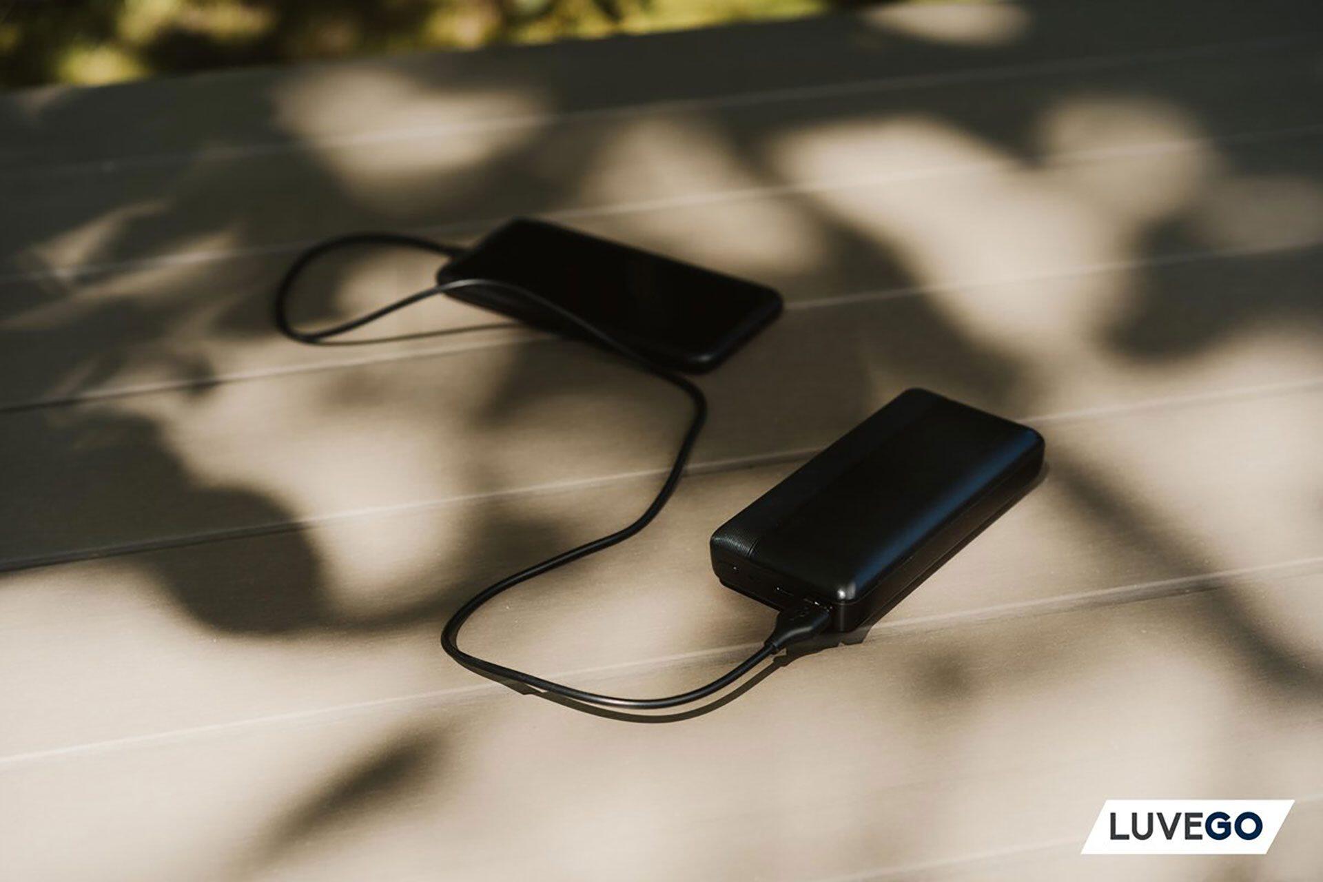 Powerbank 20.000 mAh - Nood Batterij - USB-C en USB - Zwart 5/7