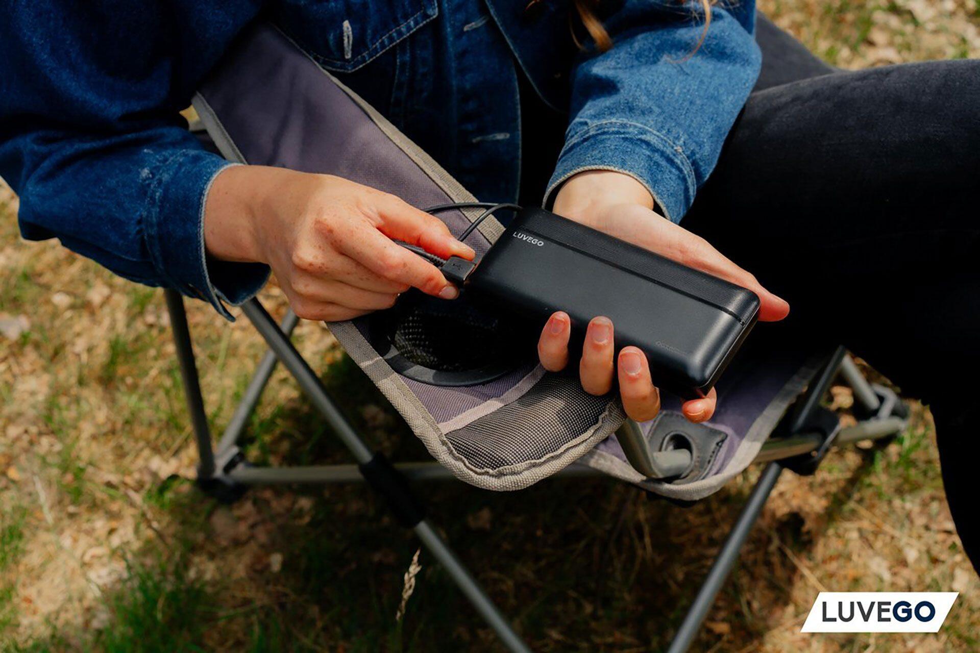 Powerbank 20.000 mAh - Nood Batterij - USB-C en USB - Zwart 4/7