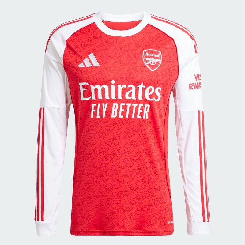 Adidas Arsenal 25/26 Long Sleeve Home Jersey Men Footabll Jerseys Red