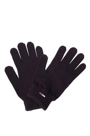 Guanti donna con logo lurex