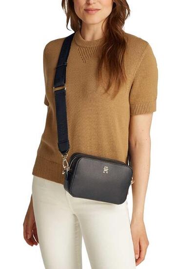 Borsa donna con tracolla logata