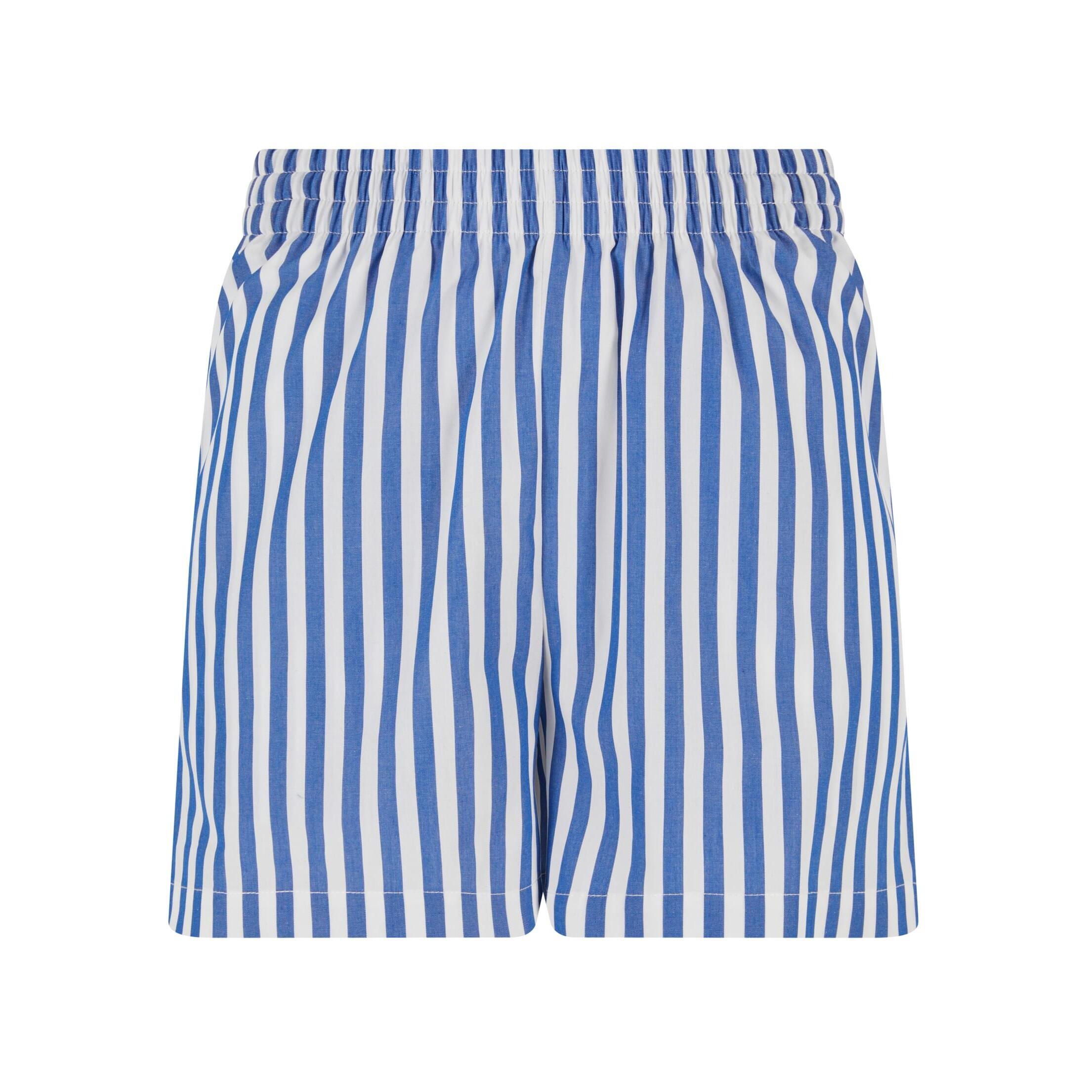 Urban Classics - Short Rayé Pour Femme Urban Classics - Short - Blanc|bleu - Decathlon