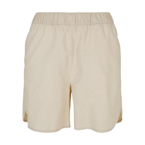 Short lin mélangé grandes tailles femme Urban Classics