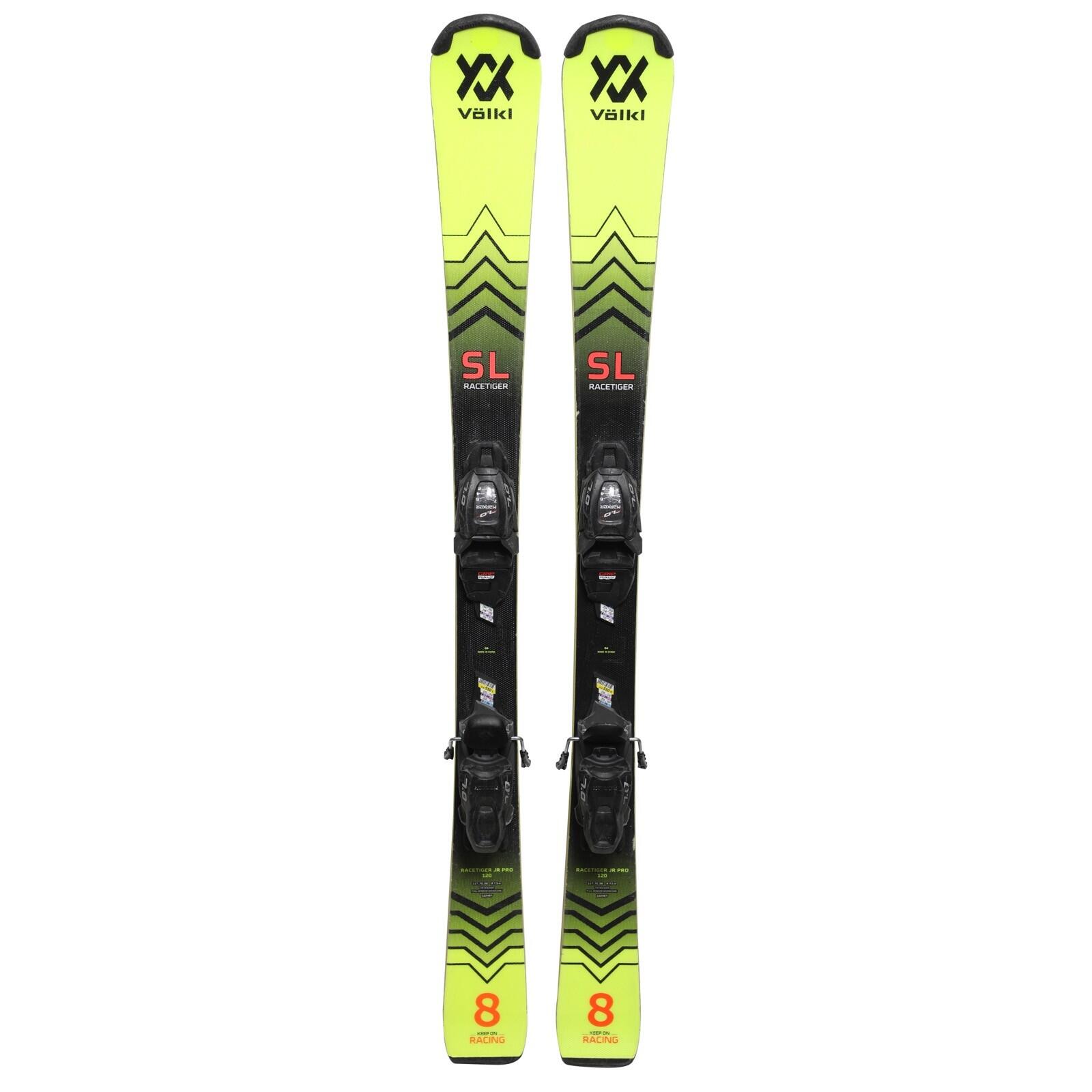 RECONDITIONNE - Ski Junior Volkl Racetiger Jr Pro Sl + Fixations 2/4