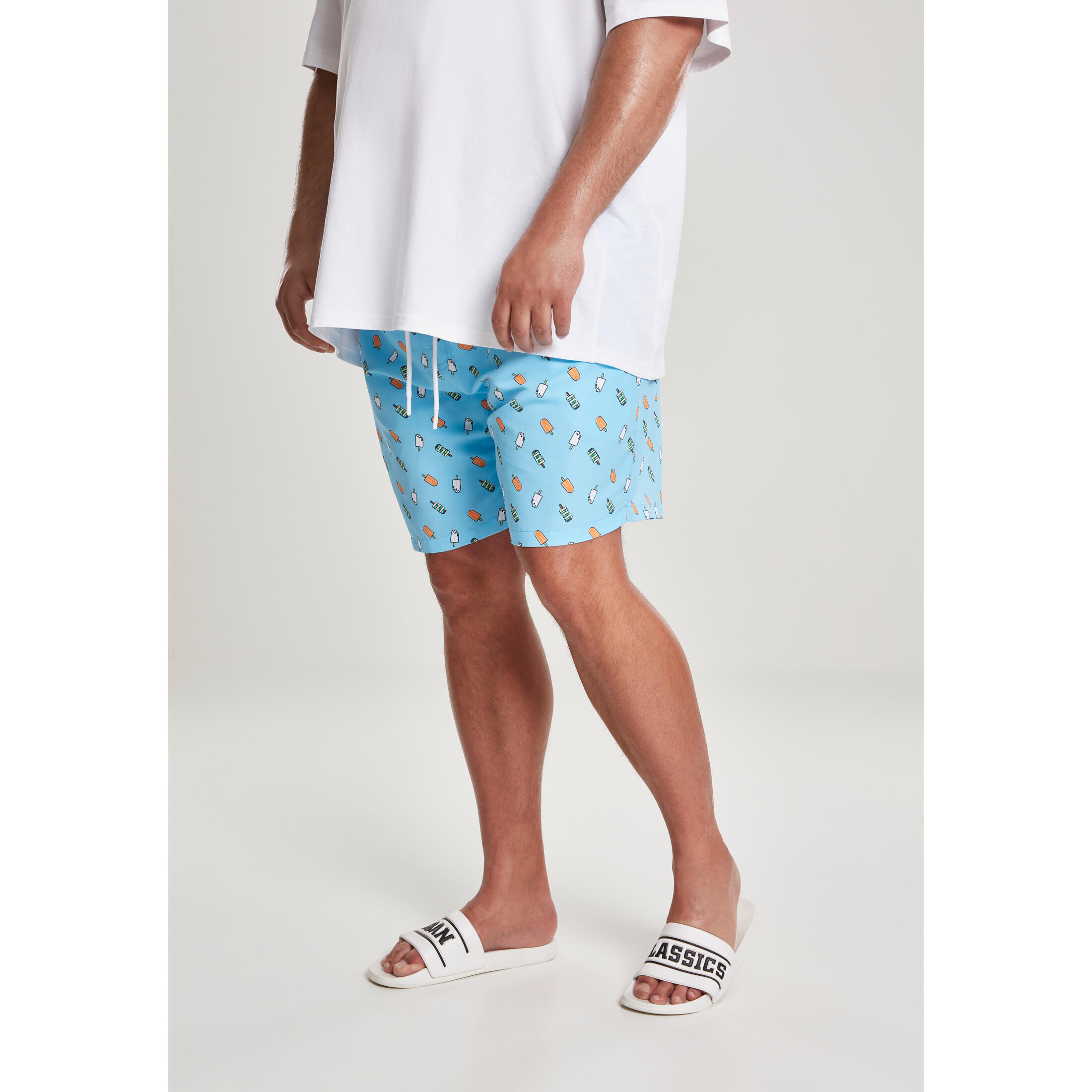 Urban Classics - Short De Bain Pattern Grandes Tailles Urban Classic Basic - Short De Bain - Bleu - 56 3xl - Decathlon