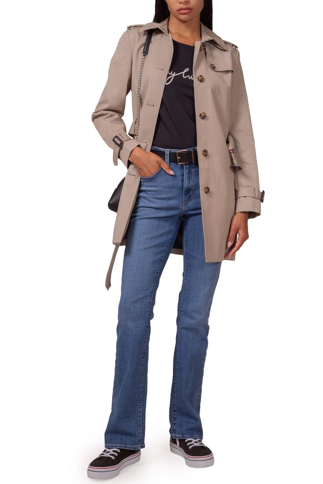 TOMMY HILFIGER Trench donna Heritage monopetto