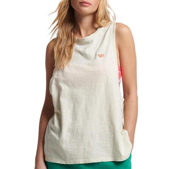 Débardeur Écru Femme Superdry Vintage Surf