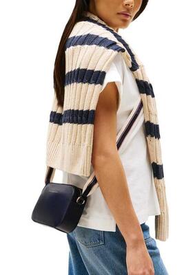 Camera bag donna con tracolla in tessuto