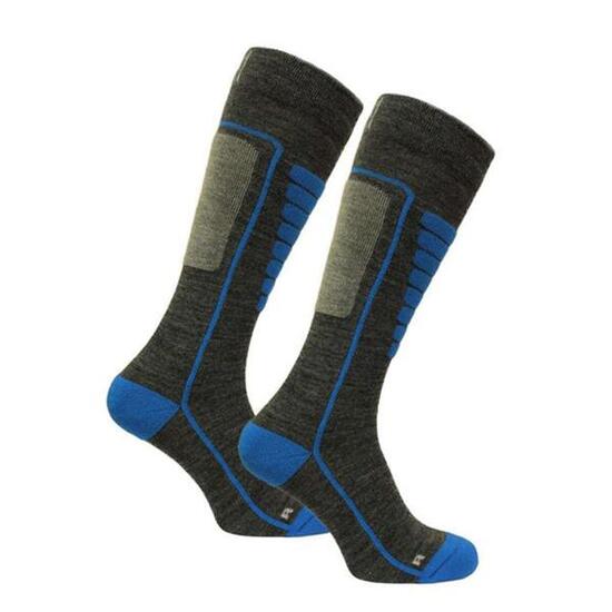 Merino woll skisocken mit stoßdämpfung und nahtloser passform - Courchevel