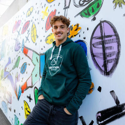 Groene hoodie section paloise volwassenen