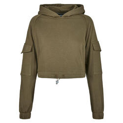 Sweatshirt à capuche femme Urban Classics short worker