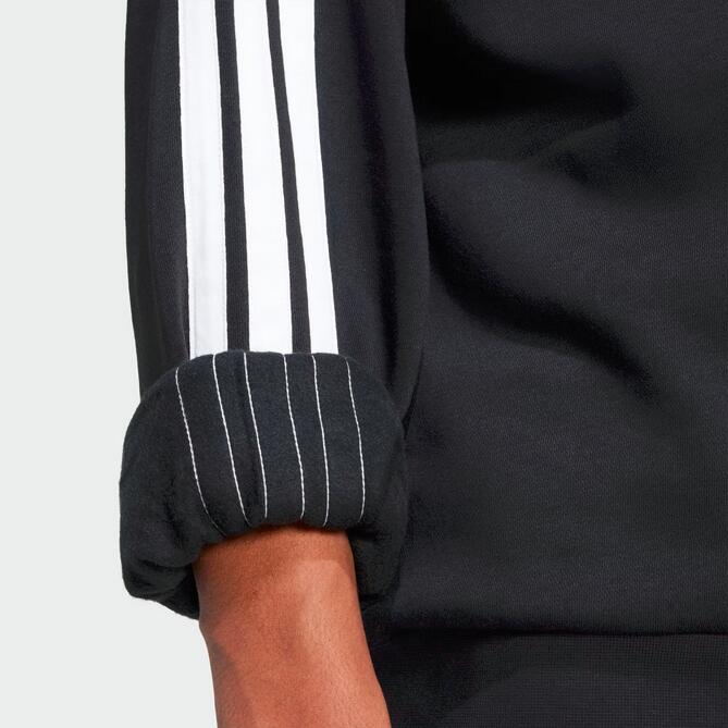 Felpa uomo adidas essentials 3-stripes - nero 7/7