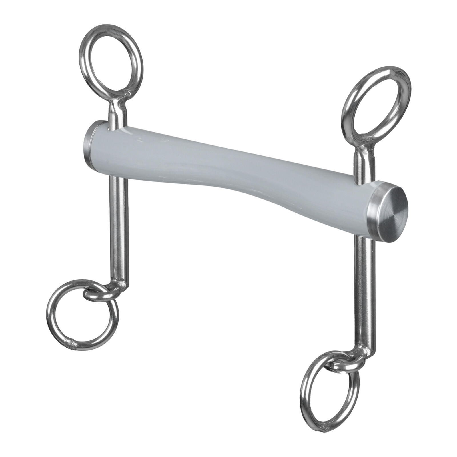 Mors de bride de dressage doux court avec barre de confort fine Beris 1/1