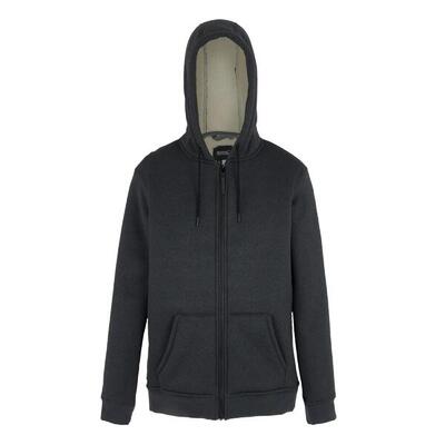 Heren naddle fleece full zip hoodie (grijze mergel)