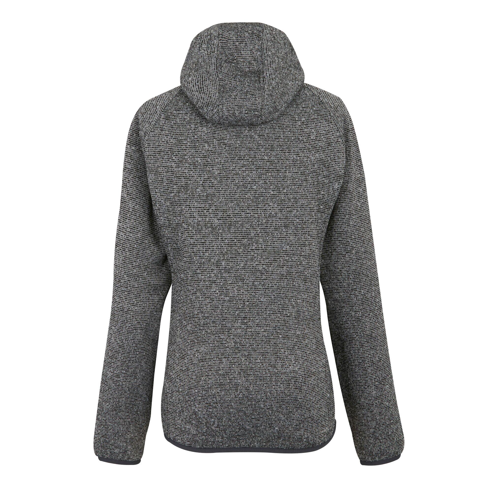 Womens/Ladies Newhill Hooded Fleece Jacket (Cyberspace) 2/5