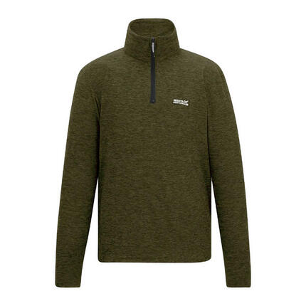 Heren Thompson Marl Half Zip Fleecejack (Maanlicht Denim)