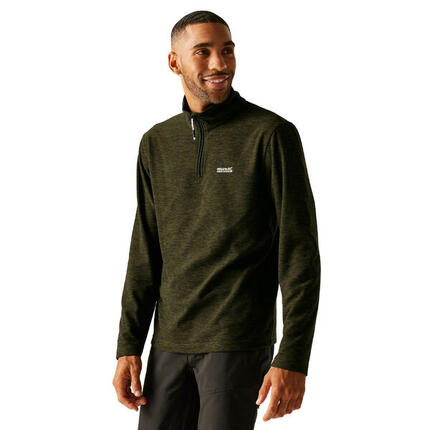 Heren Thompson Marl Half Zip Fleecejack (Marine)