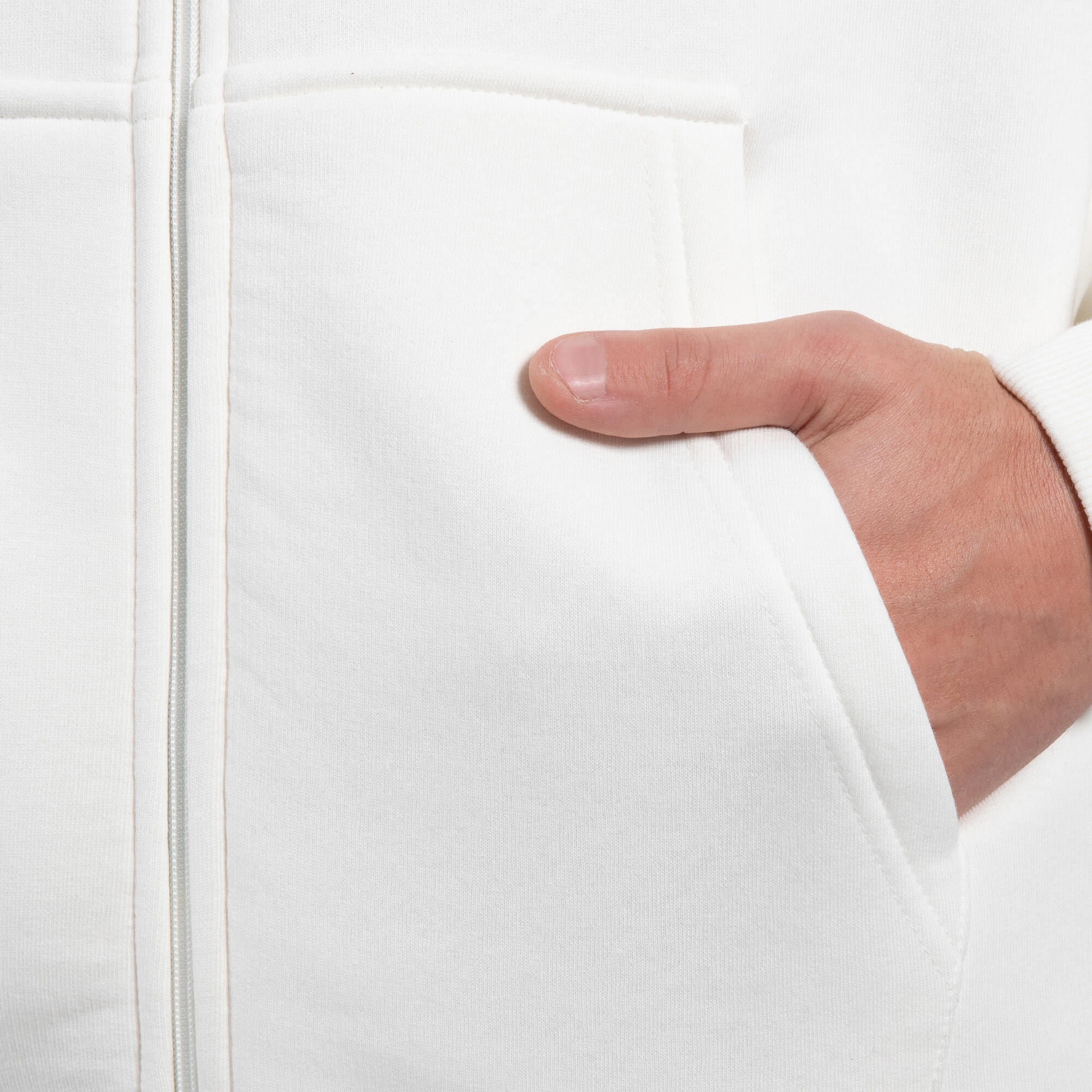 Herren Zip Hoodie Cedrik Creme 5/5