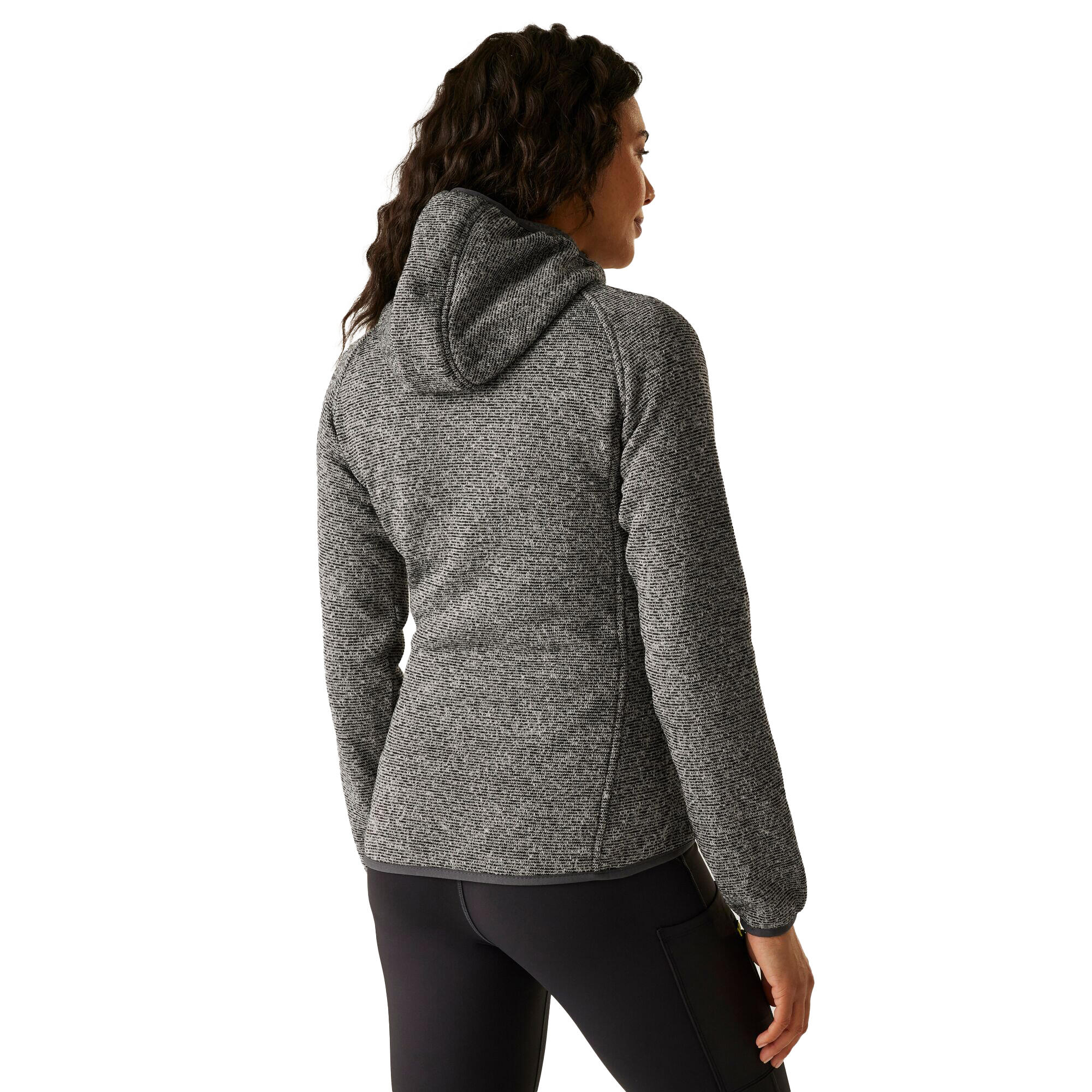 Womens/Ladies Newhill Hooded Fleece Jacket (Cyberspace) 4/5