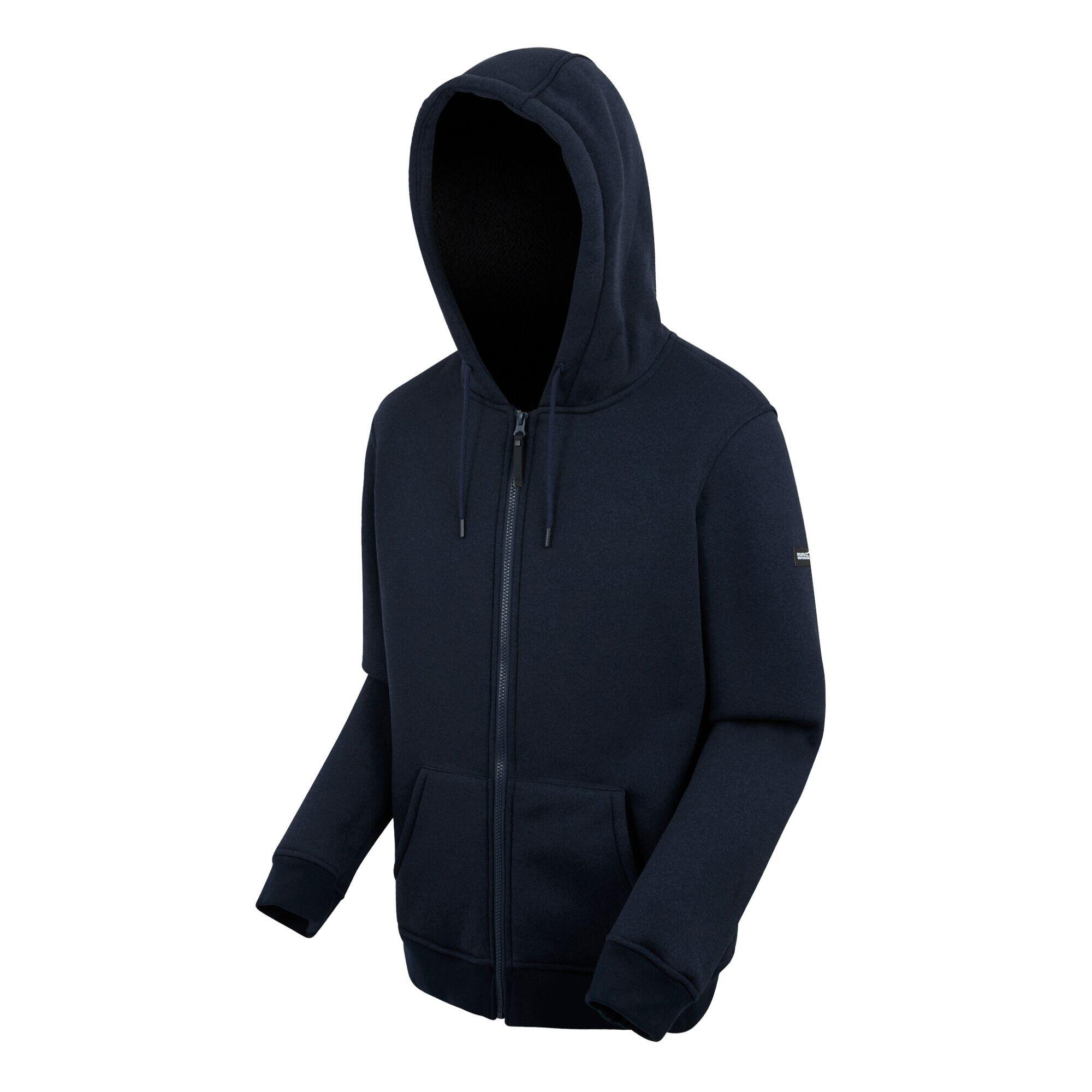 Mens Naddle Fleece Full Zip Hoodie (Black) | Decathlon
