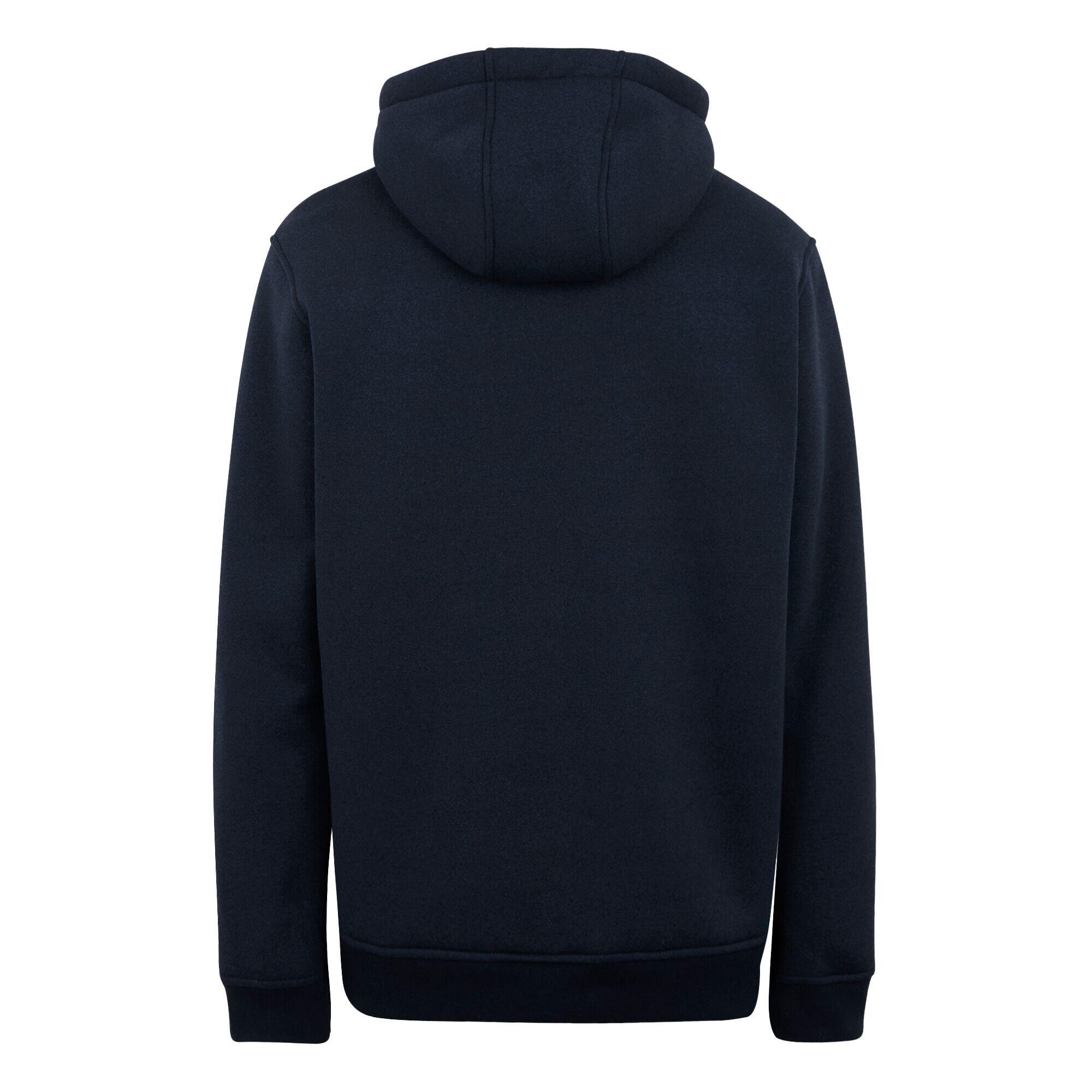 Felpa Con Cappuccio E Zip InteraPile Uomo Regatta Naddle Blu Navy Nero 2/5