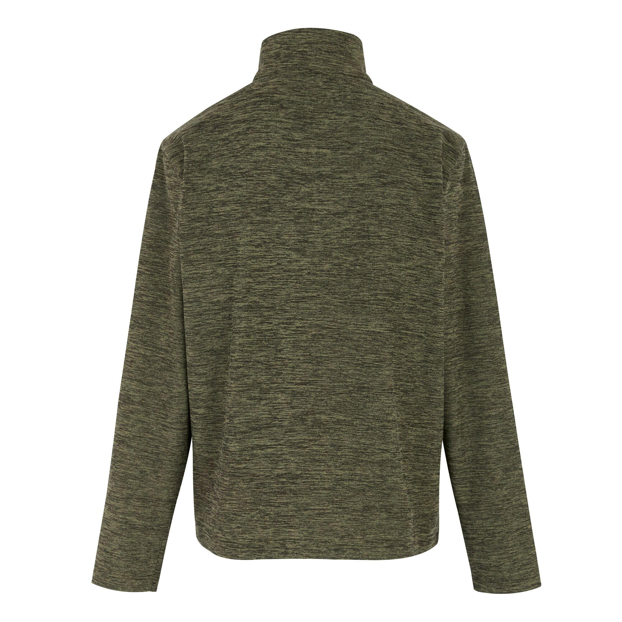 "Thompson" Fleecejacke für , mit halbem Reißverschluss, meliert Herren Ölgrün 2/5