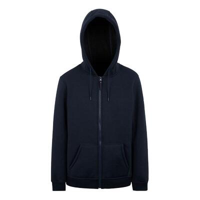 Heren naddle fleece full zip hoodie (grijze mergel)