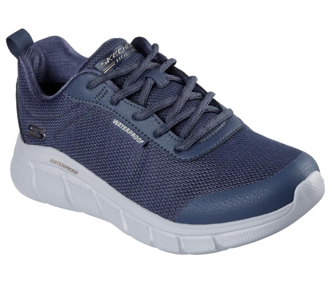 Sapatilhas femininas Skechers azul-marinho. 2/5