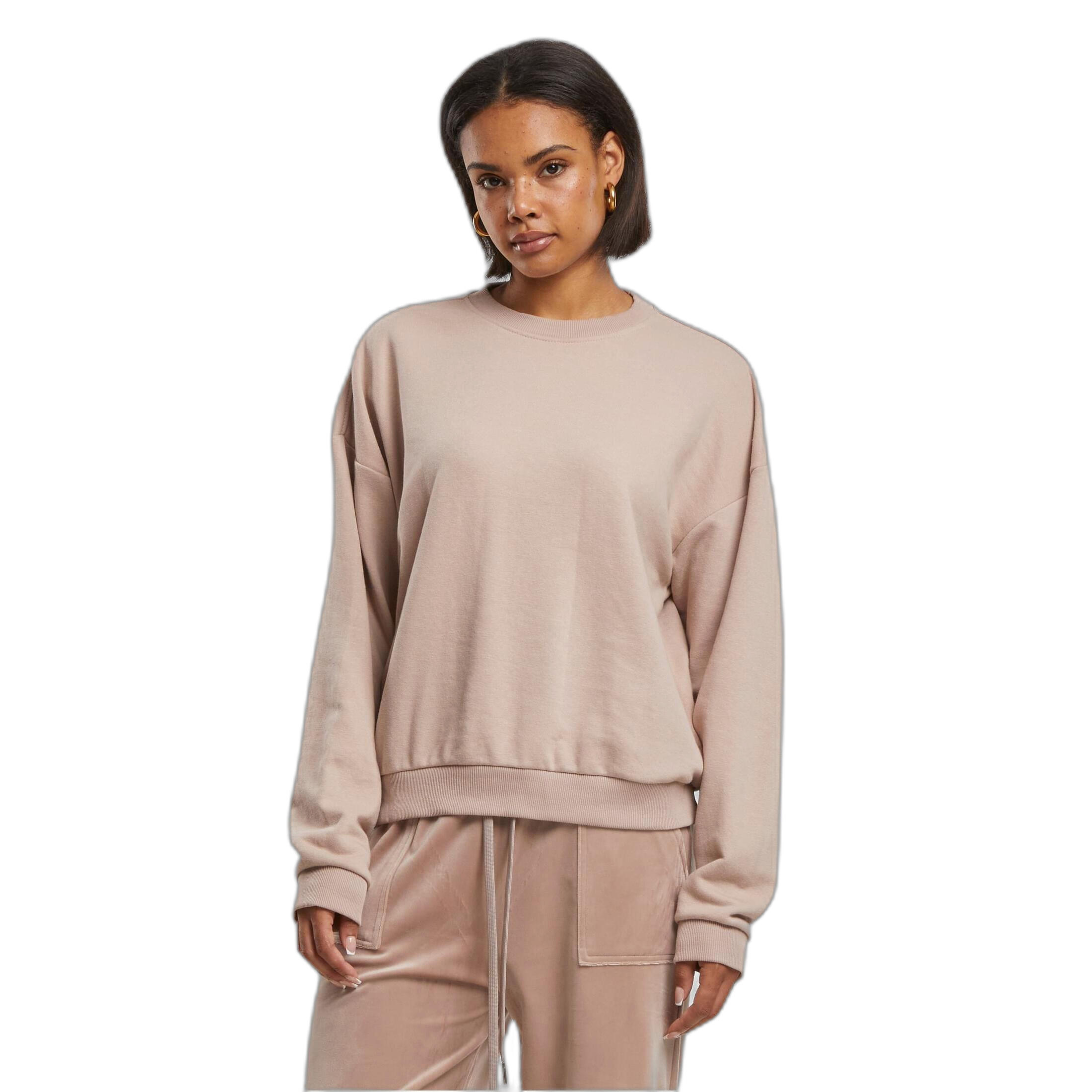 URBAN CLASSICS Oversized round neck jumper for women Urban Classics Light Terry